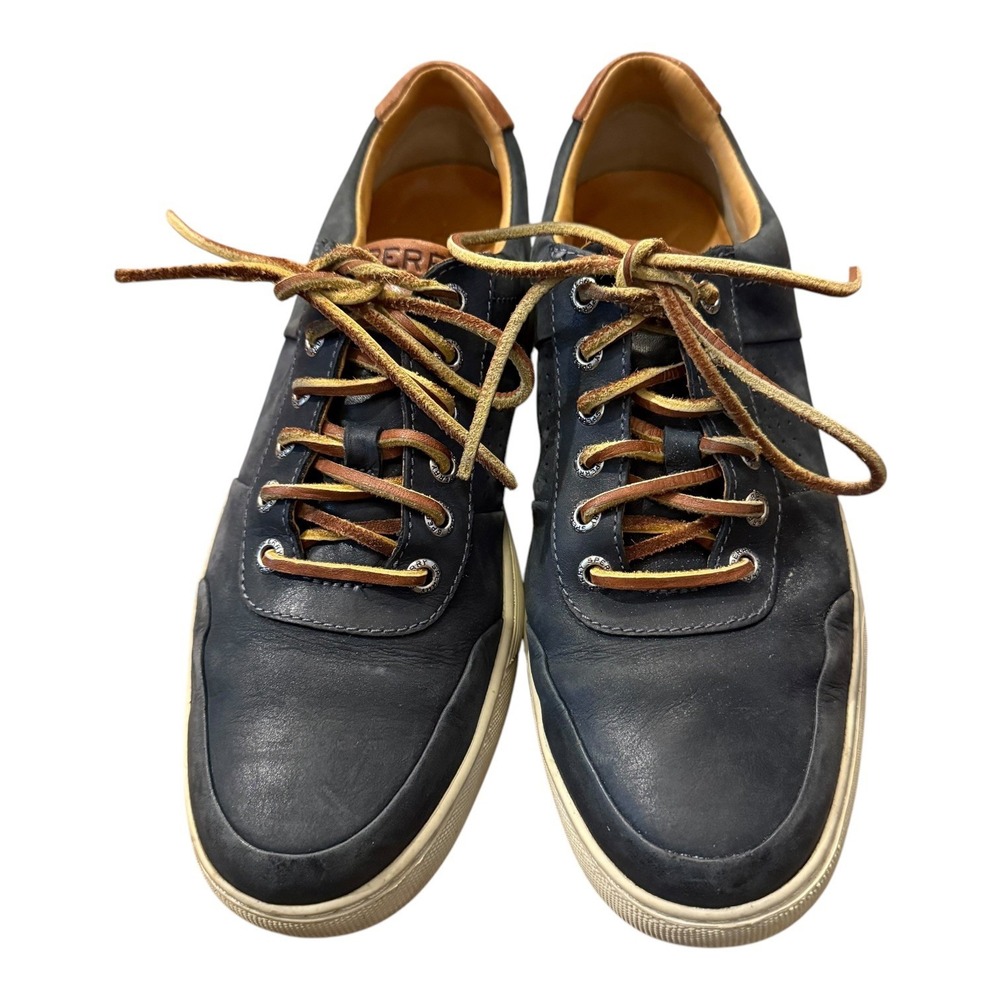 Sperry‎ Gold Cup Top Sider Sport Casual Sneaker Blue Lace Up Suede Shoes 8.5M